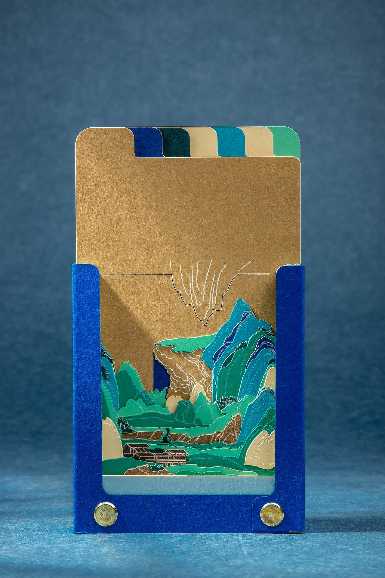 千里江山-AITstudio为(故宫文具)创作便签本