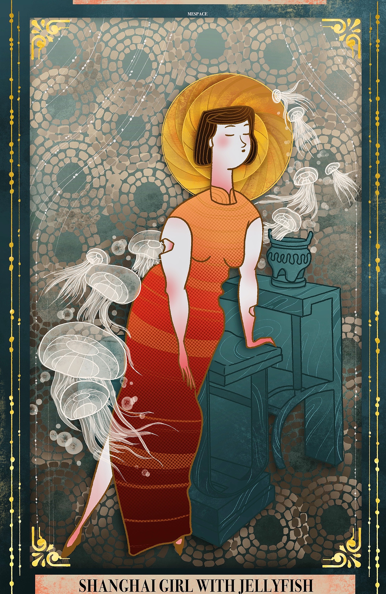 上海女人插畫（圖ZMjE0MjM2Njgw） - 藝術插畫 - 站酷設計師MEspace天植原創(chuàng)素材 - 站酷ZCOOL