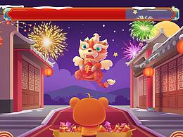 帶動(dòng)態(tài)效果的小年獸