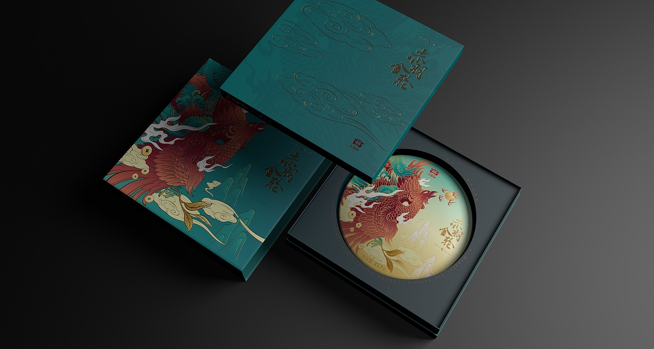 大益普洱茶产品设计·赤羽金轮