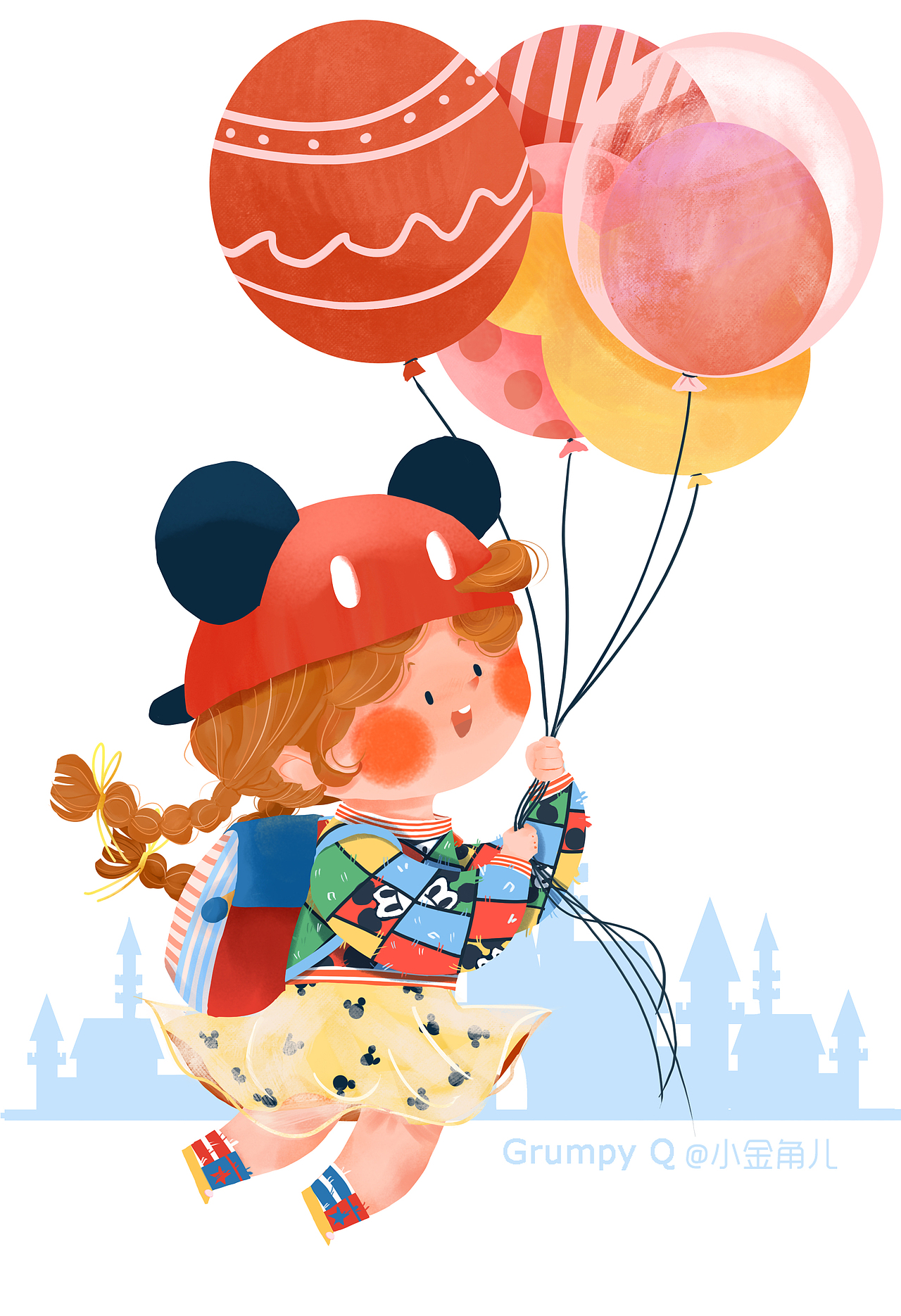 六一儿童节#时光会老,愿童心不泯 @小金角儿|插画|儿童插画|小金角儿