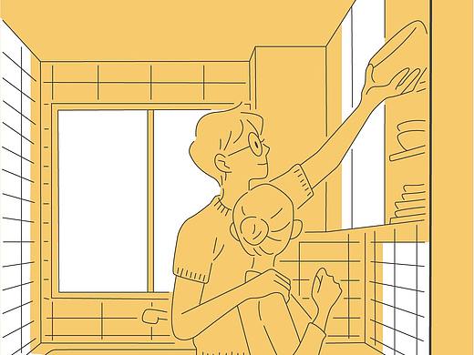 The height difference of the most cute（个人主页-ZNTMxMzM3ODQ=） - 艺术插画 - 站酷设计师瑾丶Remember原创素材 - 站酷ZCOOL