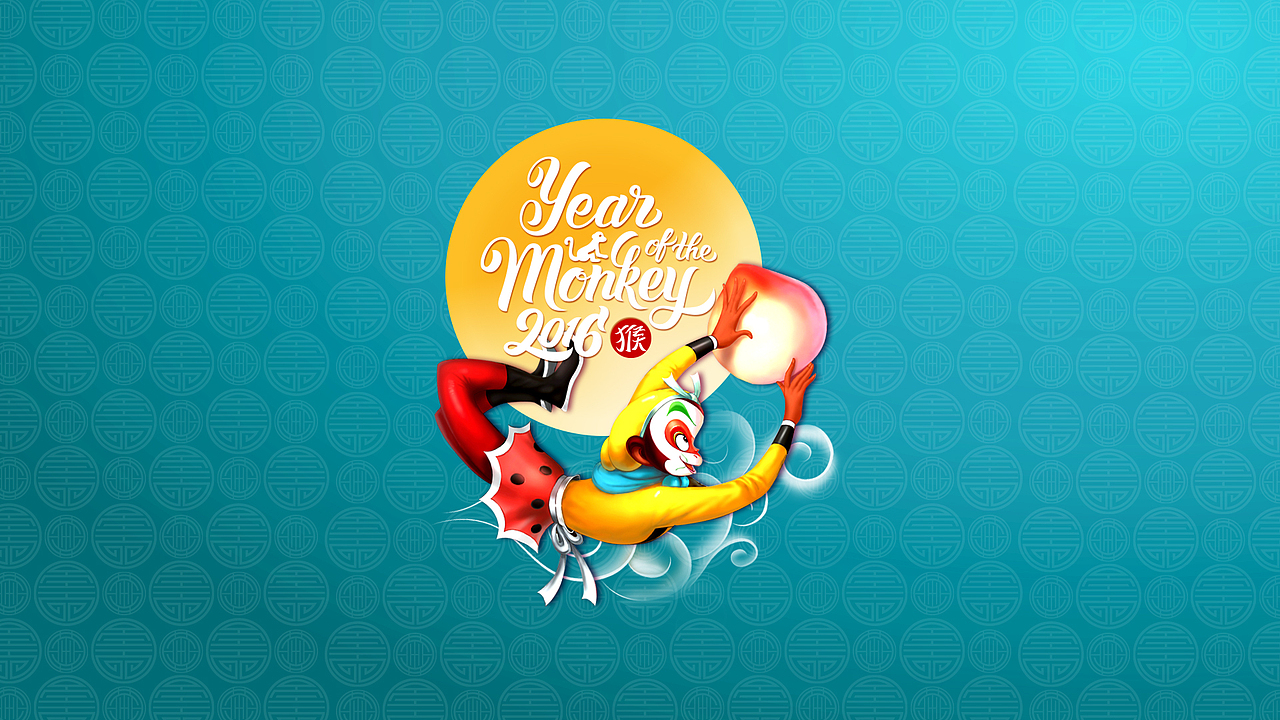2016猴年壁纸（图ZNDA5Njk3MDA=） - 图案 - 站酷设计师麦叔麦叔原创素材 - 站酷ZCOOL
