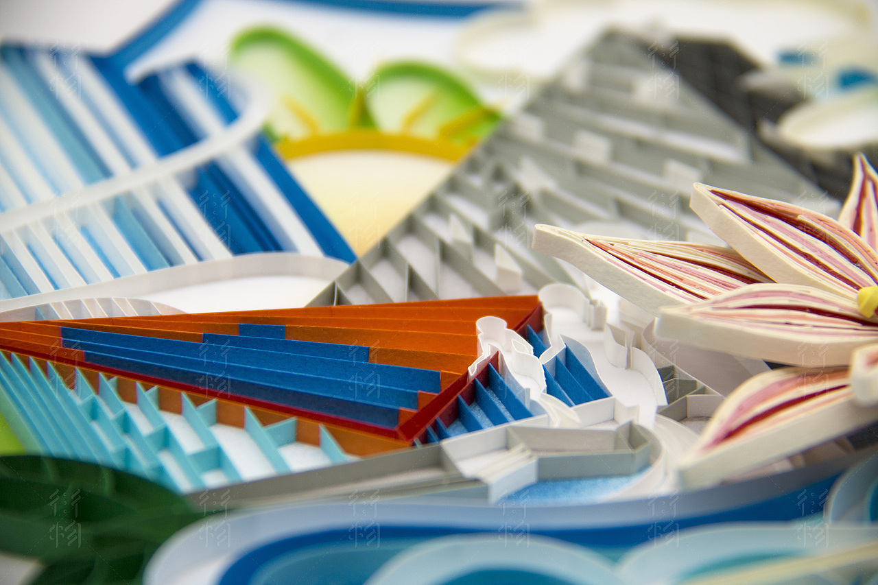 《吴泾十景》插画衍纸艺术（图ZMTY2NDYzODgw） - 其他手工艺 - 站酷设计师黎凯泉原创素材 - 站酷ZCOOL