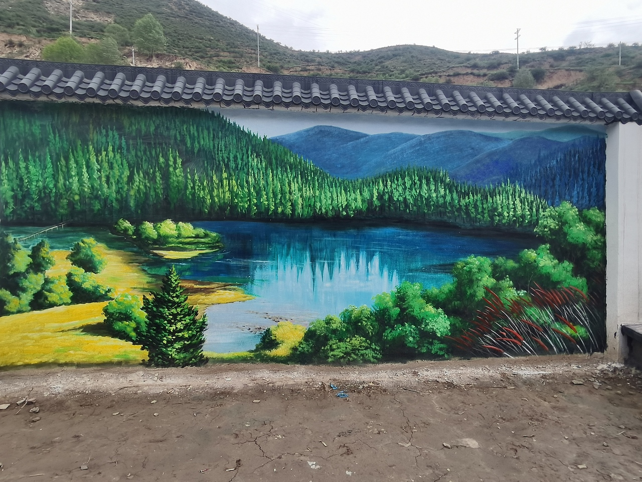 新农村墙绘,新农村壁画,农村壁画,农村文化墙