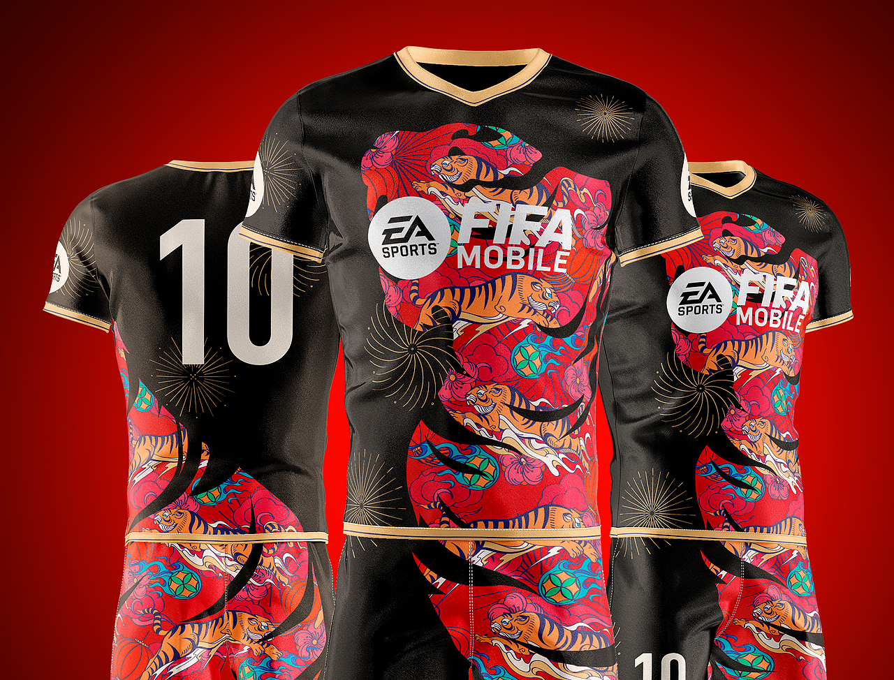 fifa足球世界|"虎啸新春"球衣图案设计