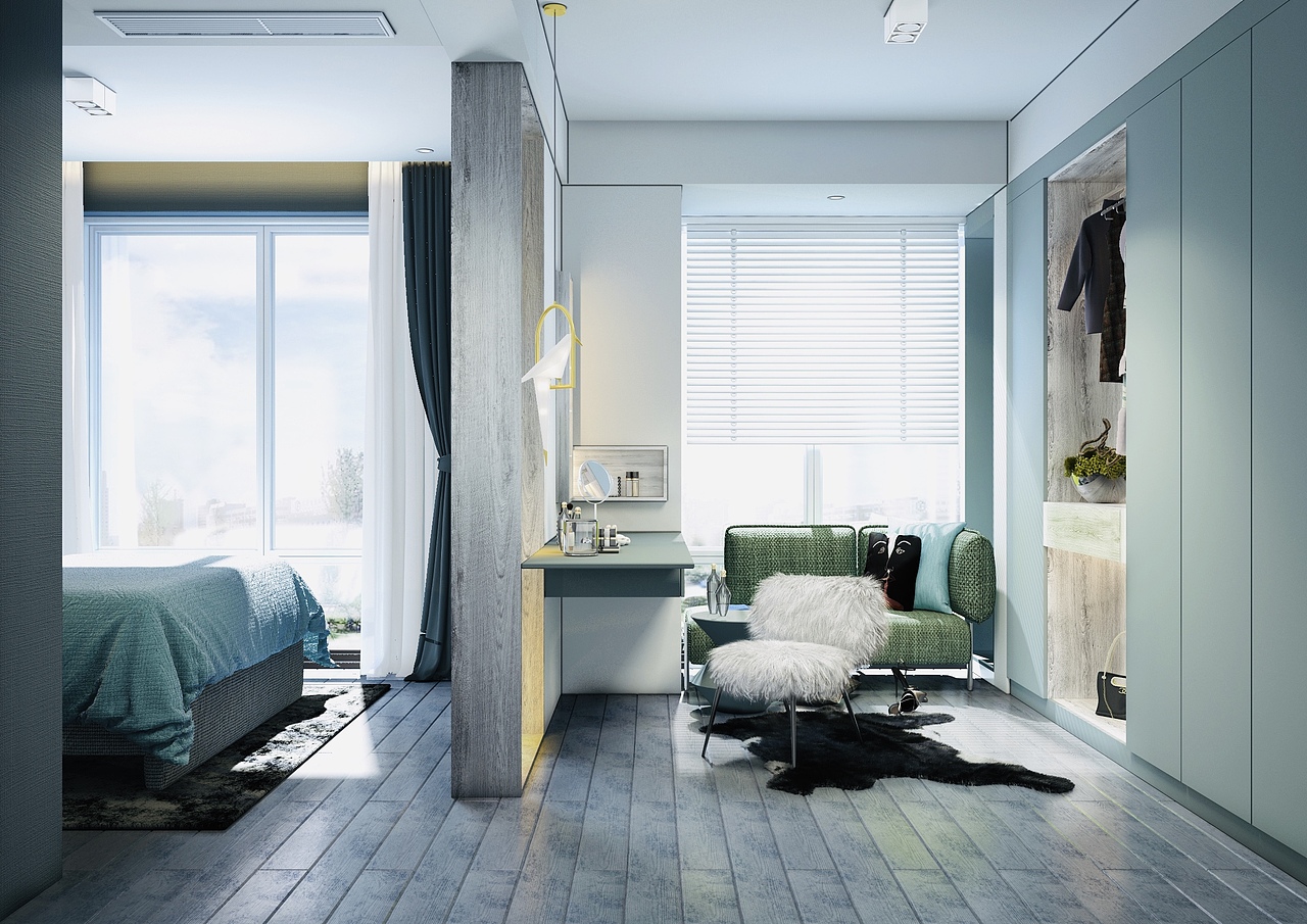 主臥改造（圖ZMTU1MDE3NzI0） - 家裝設(shè)計 - 站酷設(shè)計師一豎xyy原創(chuàng)素材 - 站酷ZCOOL