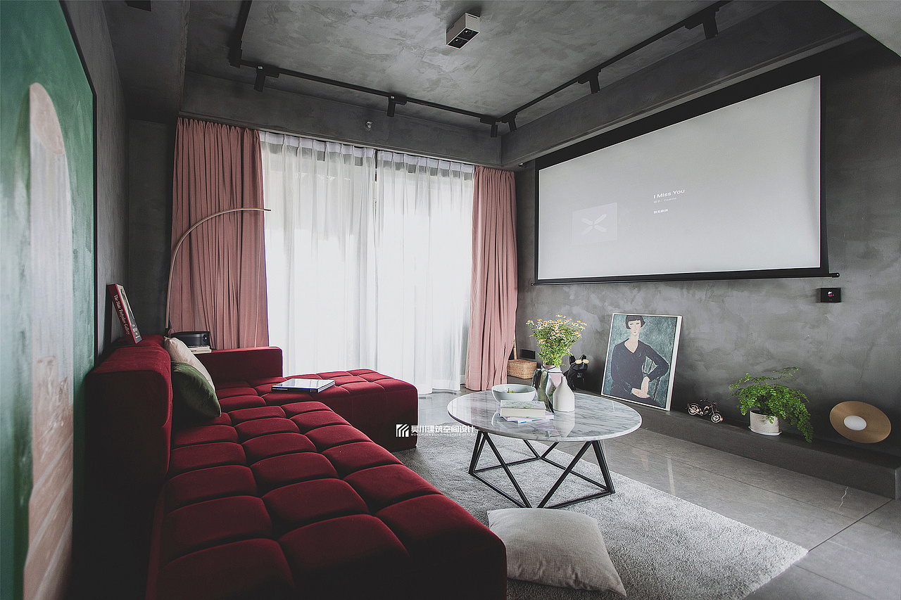 壹城中心,一人住91㎡,水泥质感工业风,视野开阔!