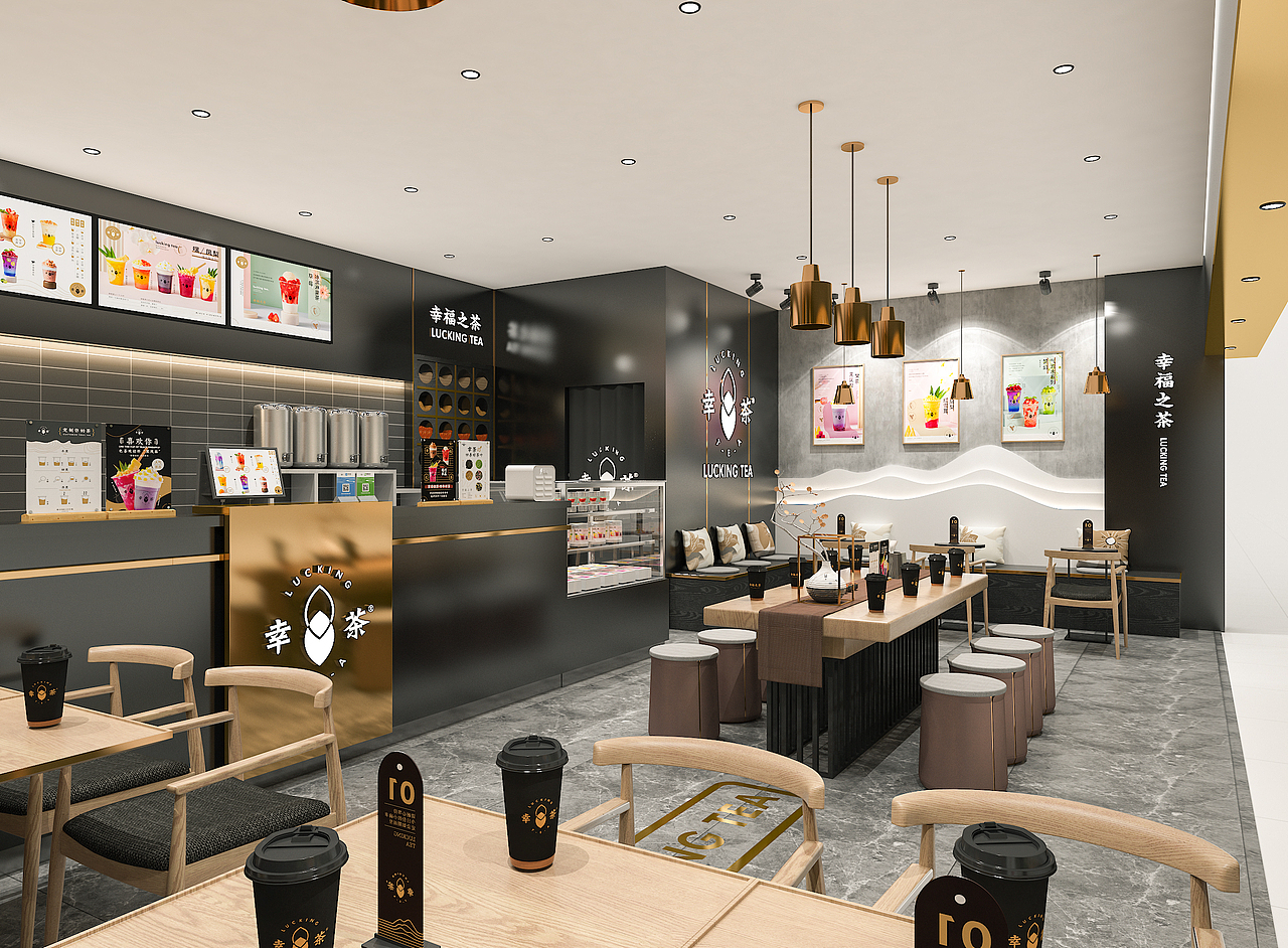 幸茶-餐饮空调设计（图ZMjcwNTg4NTY0） - 酒店餐饮设计 - 站酷设计师白洞设计原创素材 - 站酷ZCOOL