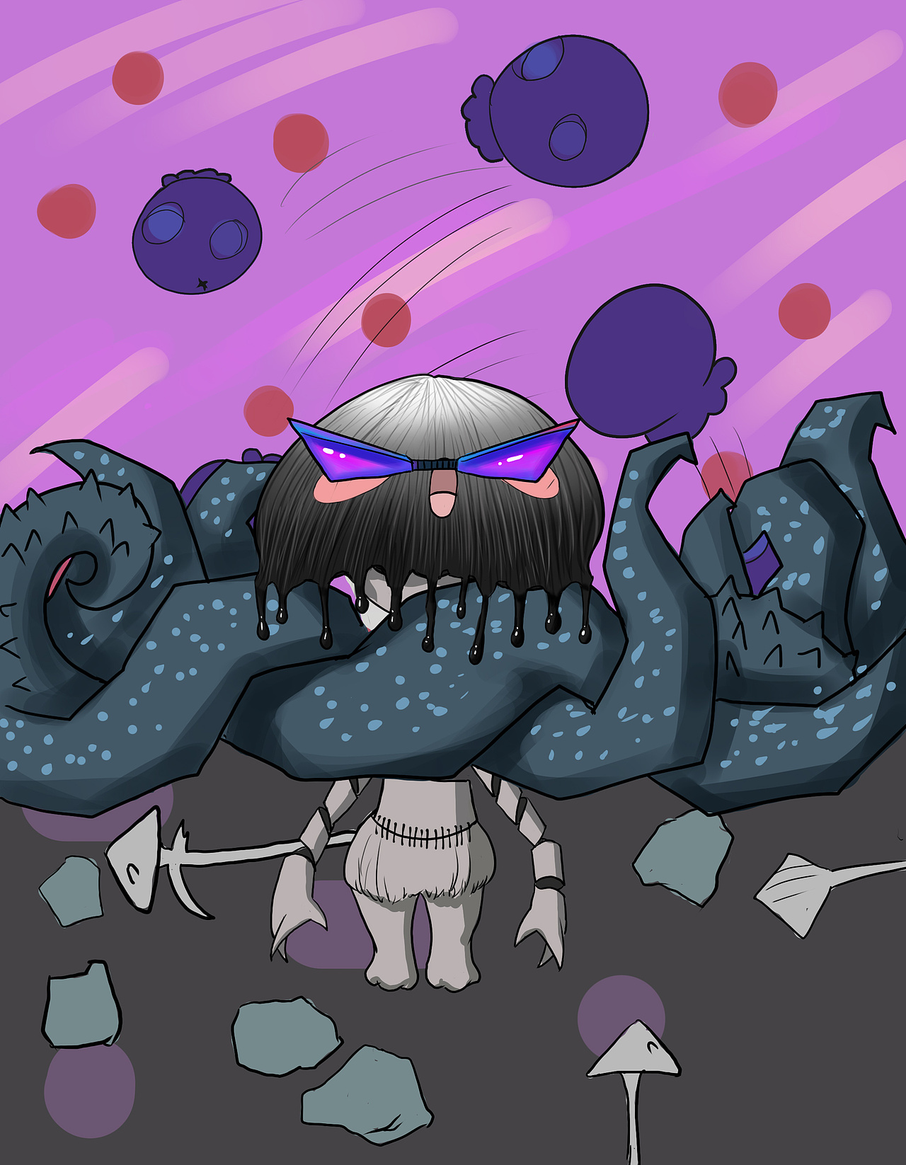 红伞伞nft（图ZMjk5MDAzMTc2） - 概念设定 - 站酷设计师雪仔仔哒原创素材 - 站酷ZCOOL