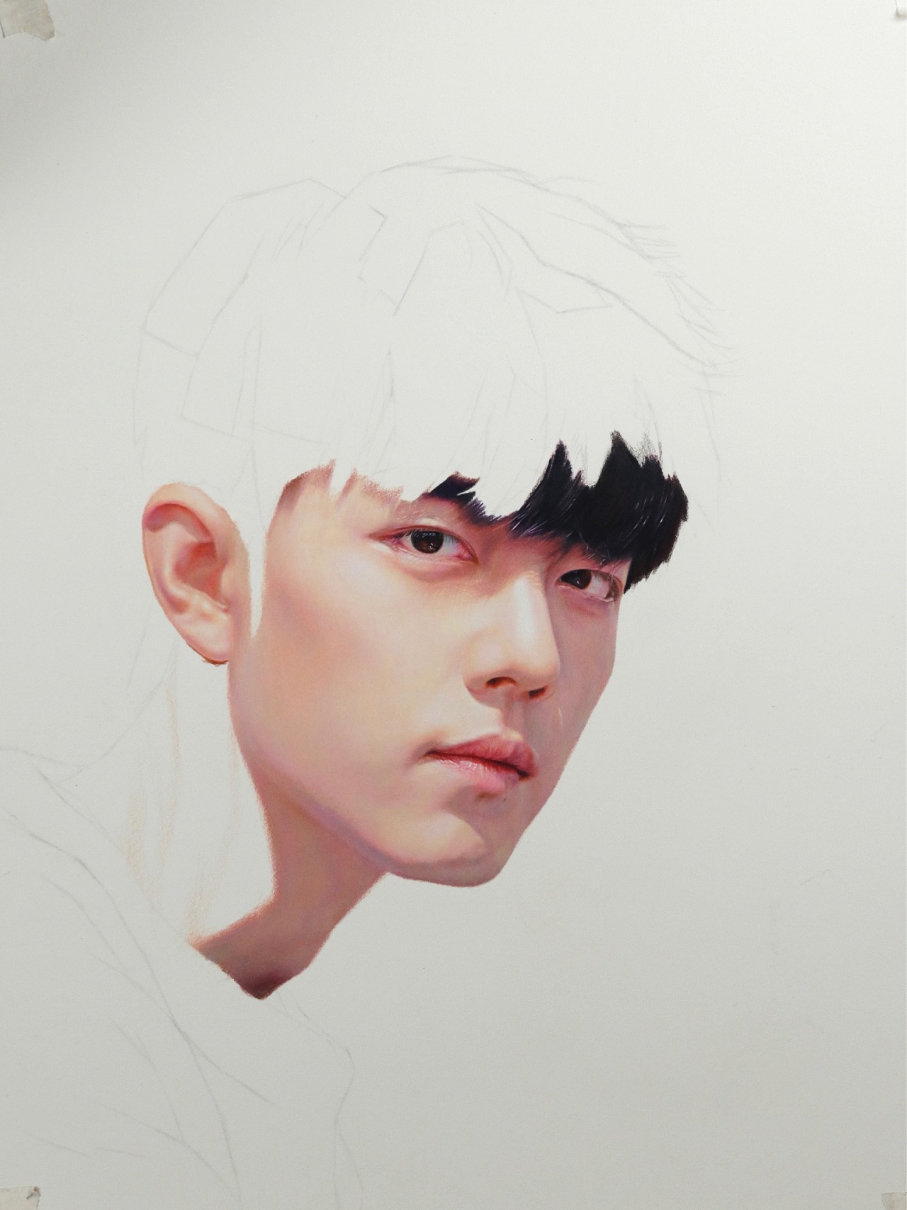 彩铅手绘 肖战 - 原创作品 - 站酷(zcool)