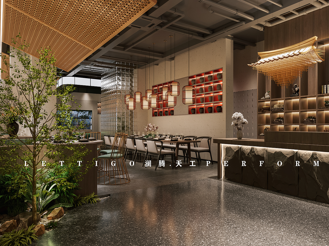 工装|餐饮|新中式|餐厅|中餐馆