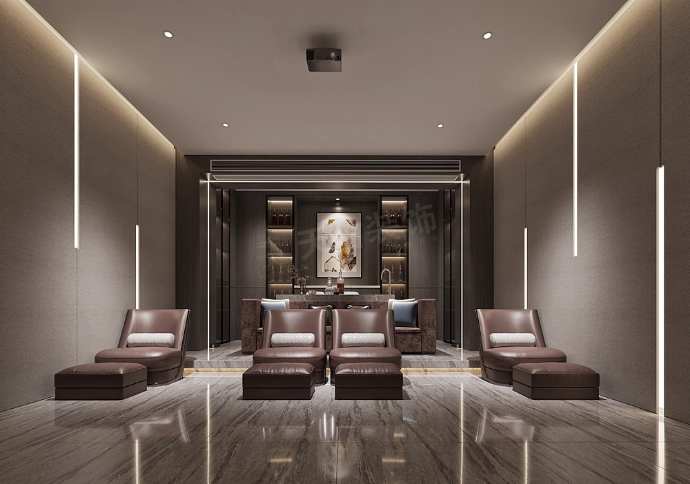 万科十七英里双拼别墅装修,现代轻奢风格设计,天古装饰（图ZMjYwMTgxNDgw） - 家装设计 - 站酷设计师天古装饰7cm原创素材 - 站酷ZCOOL