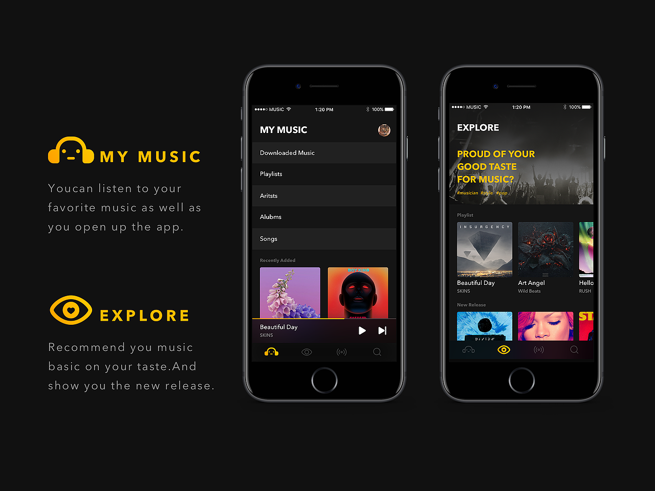 Music APP Concept（图ZODUyNTQ3MzY=） - APP界面 - 站酷设计师matoi原创素材 - 站酷ZCOOL