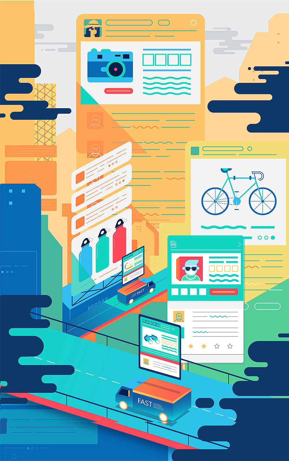 万达共享商业平台mg动画