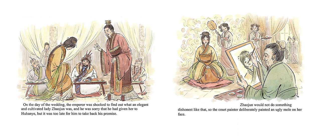 图书《Chinese Folktales 》插图部分（图ZMjg2NTAyNTk2） - 商业插画 - 站酷设计师木屿熙Muyuxi原创素材 - 站酷ZCOOL
