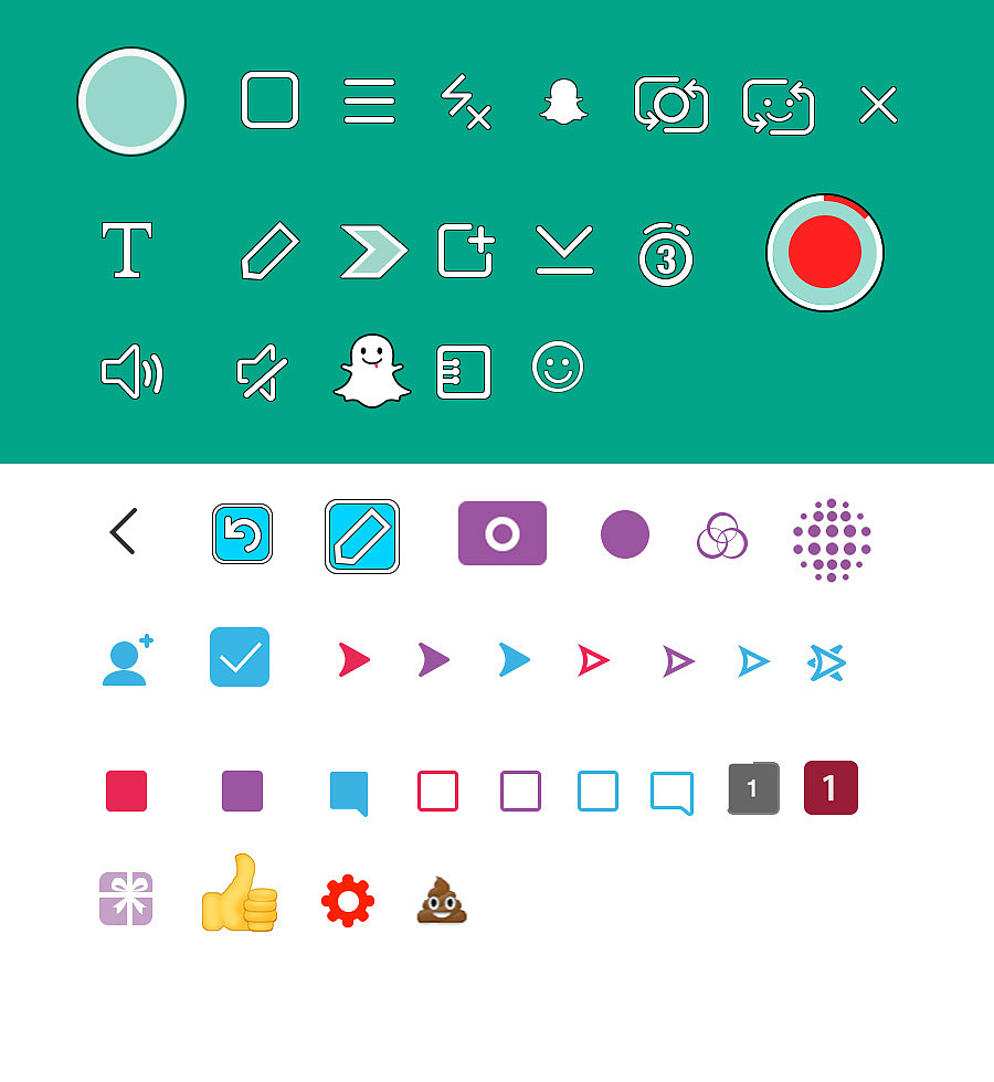 Snapchat icon 临摹