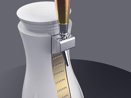 黑狮啤酒柱设计