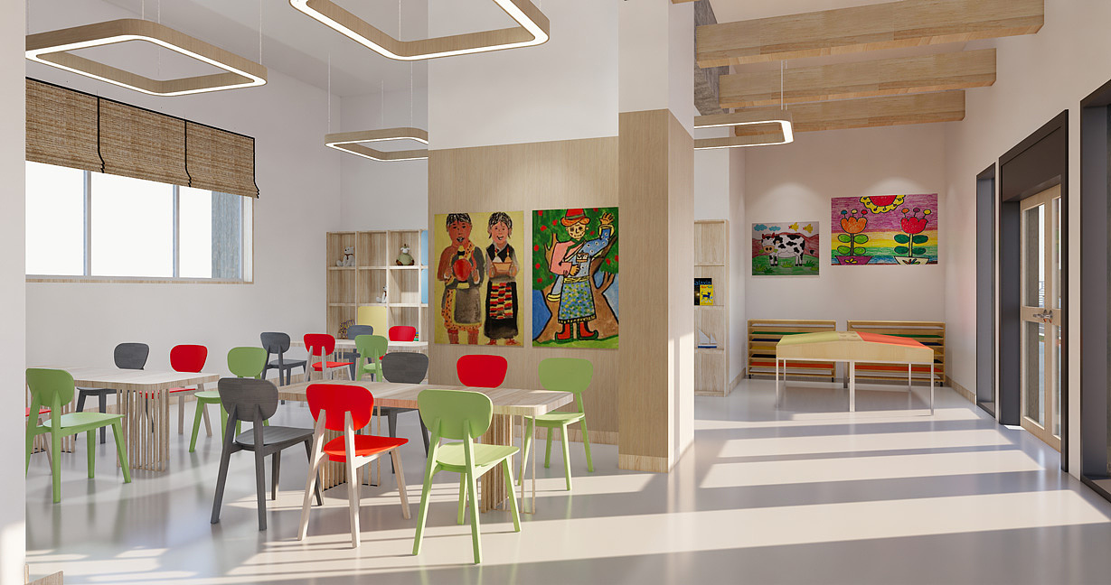 长沙幼儿园装修设计__明德教育幼儿园