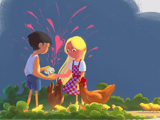 插画作品哦