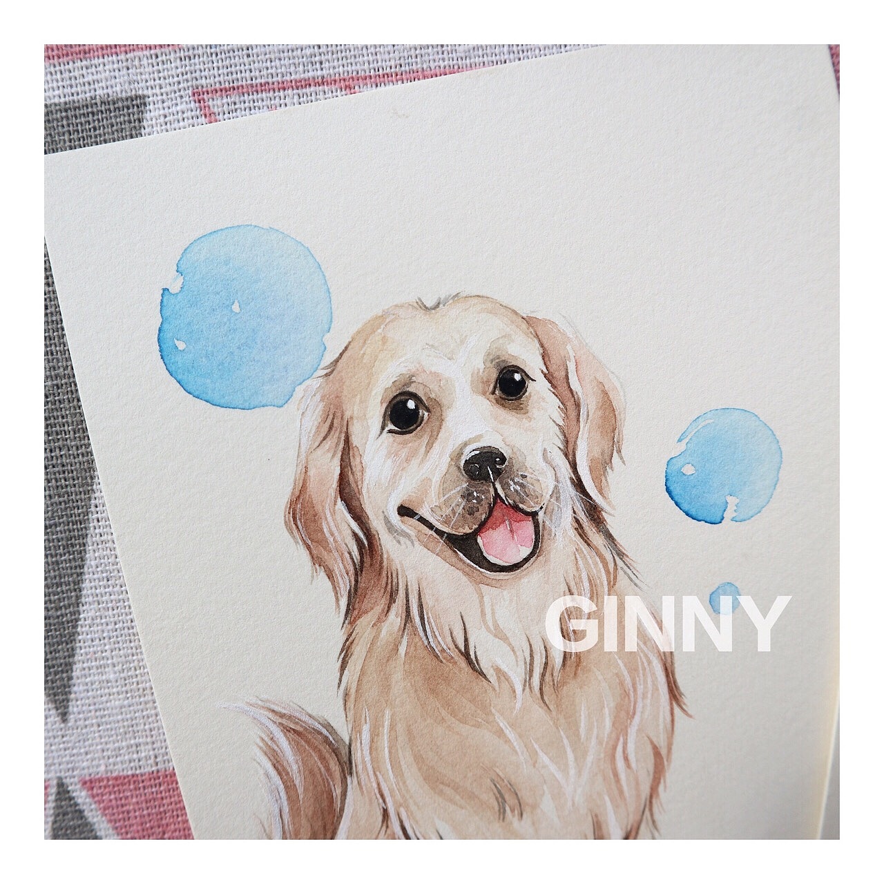 水彩手绘小卡片