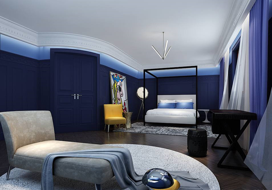 碧桂园500平新古典别墅装修,品味高贵奢华的生活---主卧