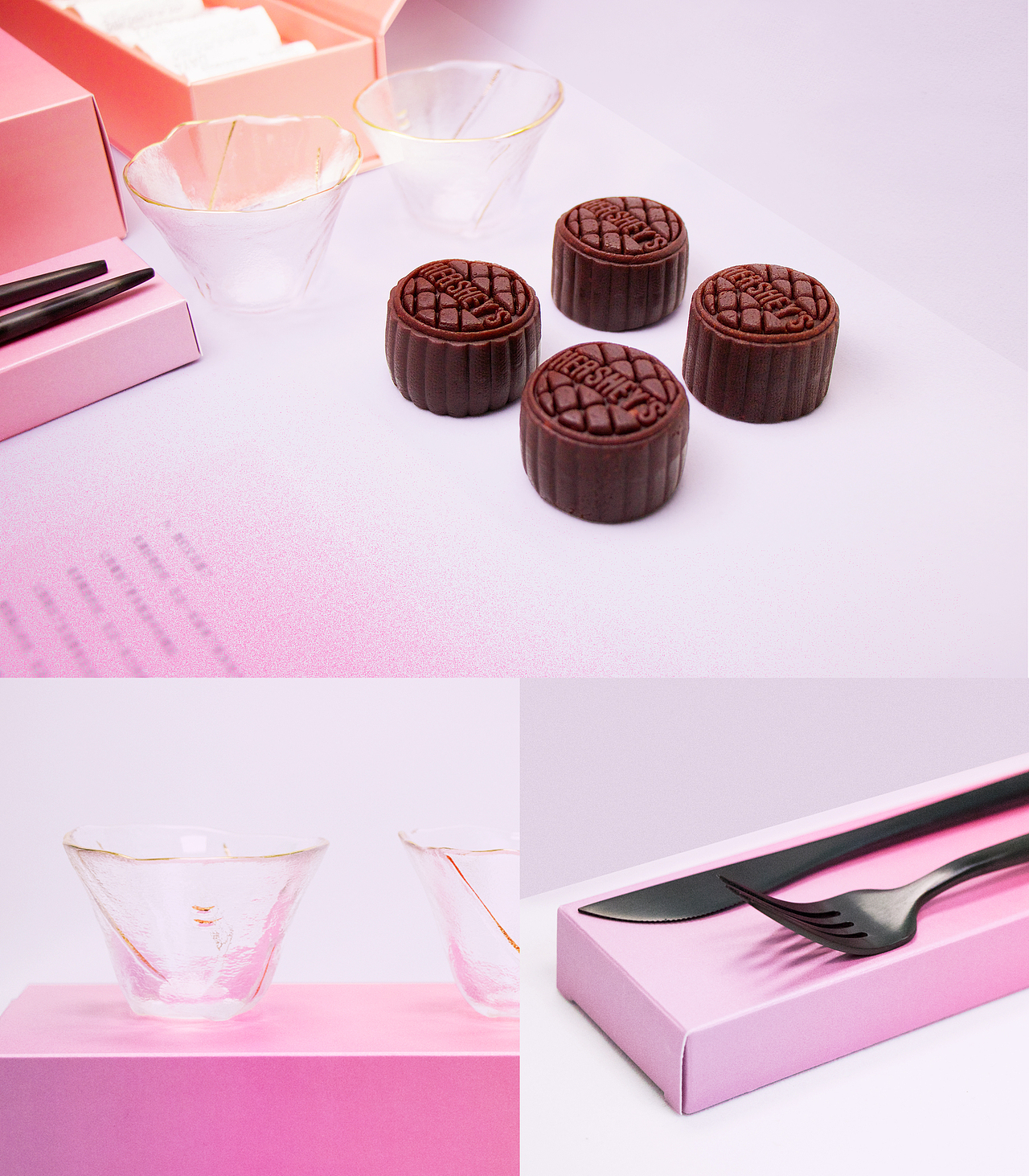 礼盒中除了精选的月饼和刀叉/还送有五个茶叶包和两只玻璃杯
<br><br>