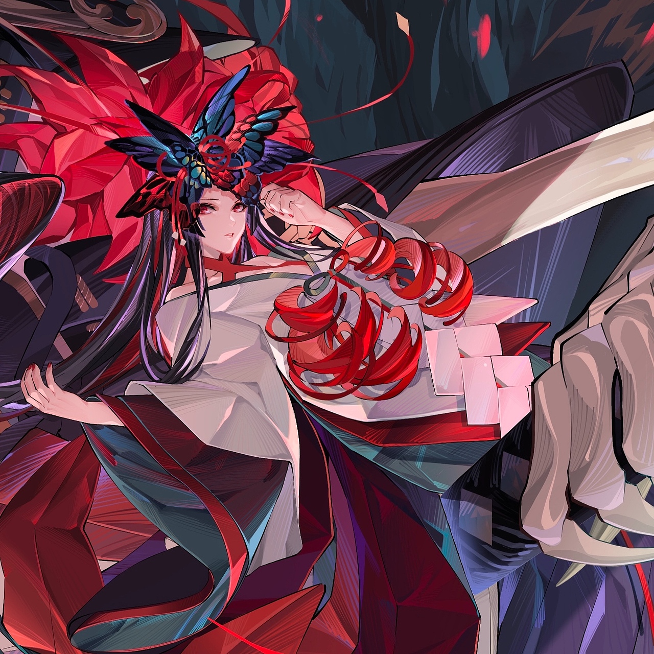 ipad绘夜溟彼岸花