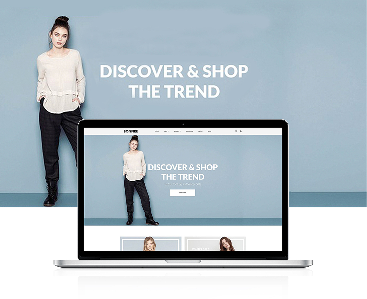 时尚服装bonfire官网（图ZOTkwMzMxNTY=） - 企业官网 - 站酷设计师一行君原创素材 - 站酷ZCOOL