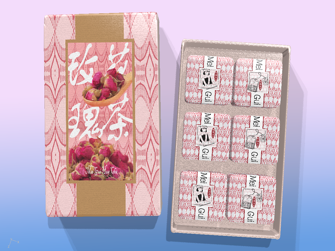 玫瑰花茶蛋糕礼盒类产品包装设计（3D效果图）（图ZMjU4ODc3MDAw） - 产品 - 站酷设计师秋裤大宅狼原创素材 - 站酷ZCOOL