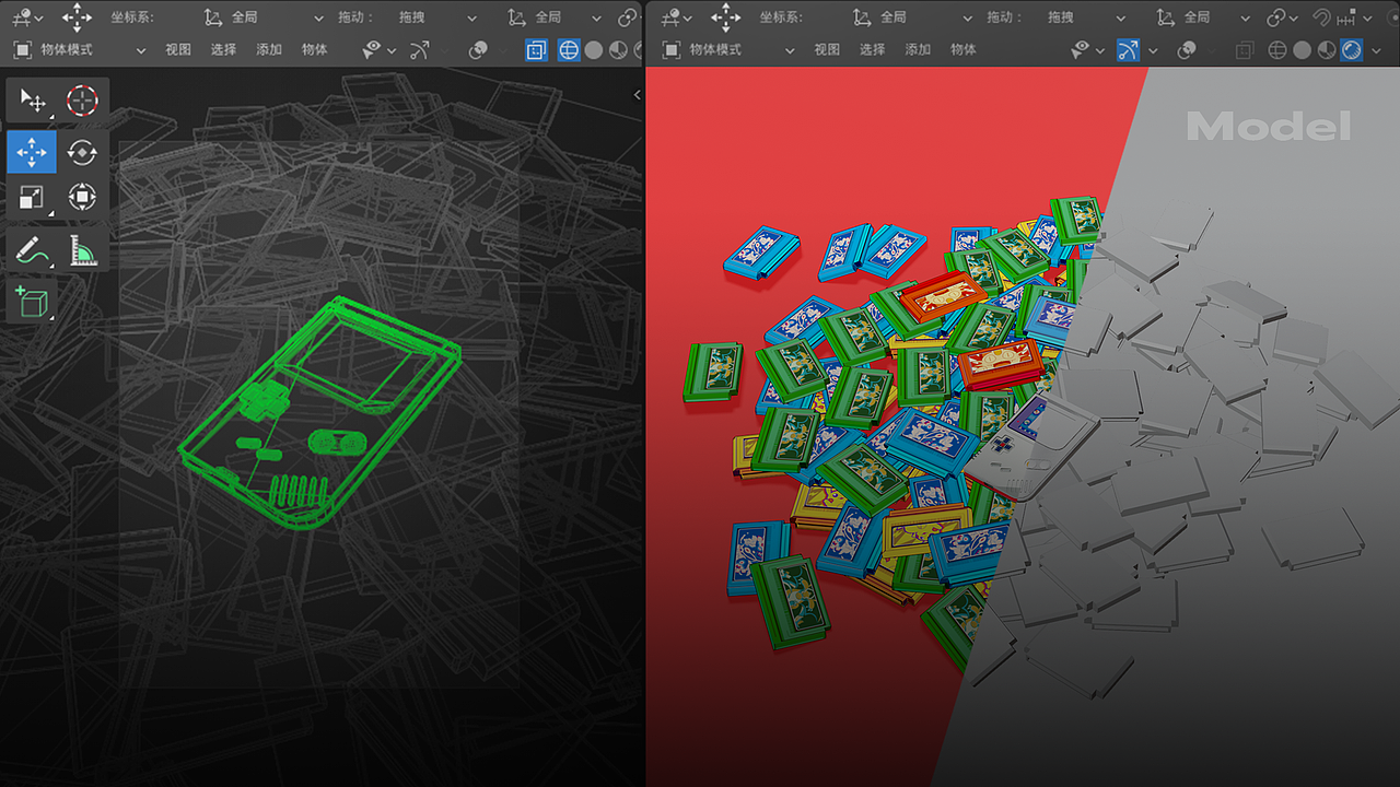 【三渲二】POKEMON | 游戏主机卡带小场景练习（图ZMjc5Nzc2NTM2） - 场景 - 站酷设计师橙元X原创素材 - 站酷ZCOOL