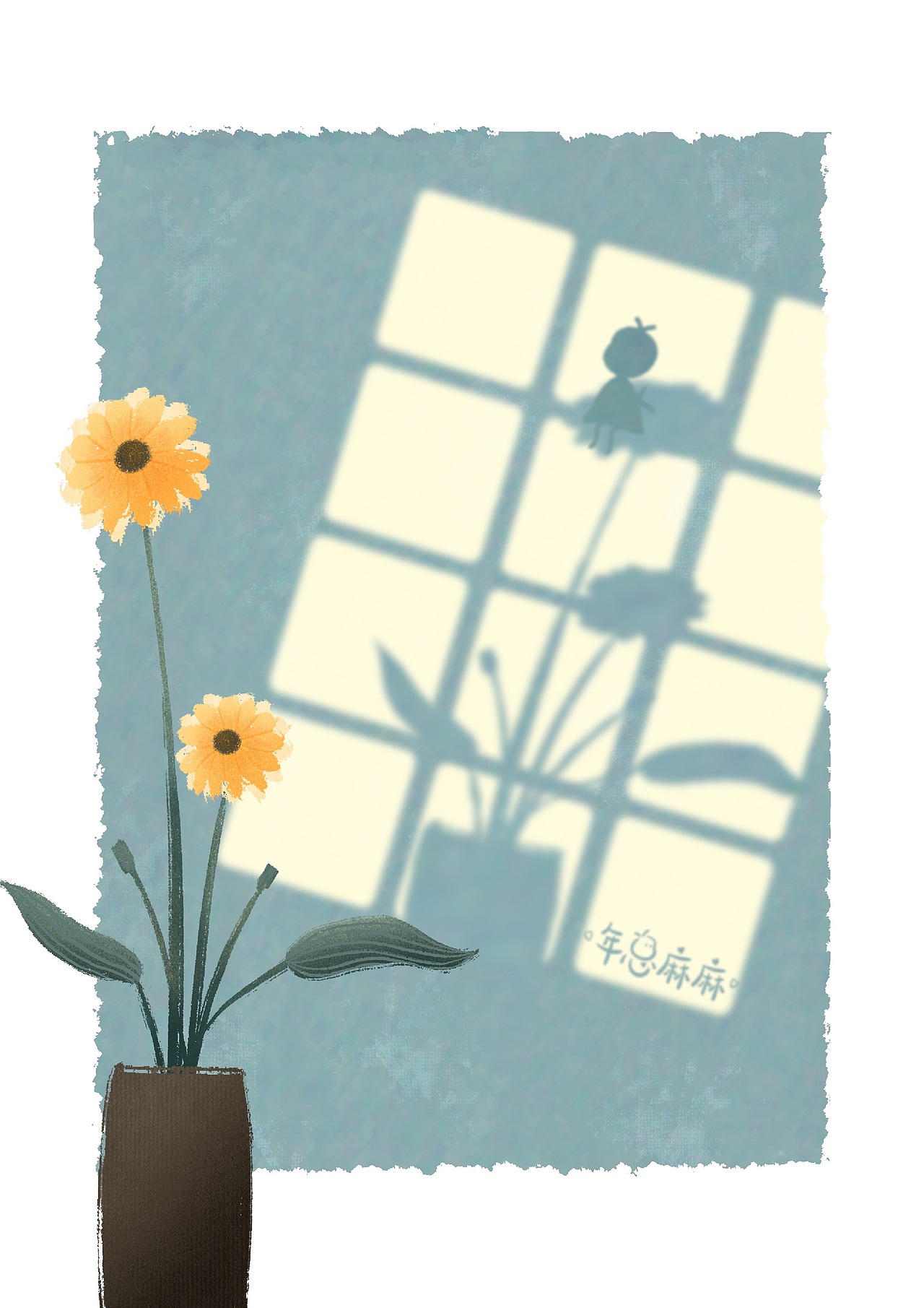 原创光影植物系列插画（图ZMjUwNjQ4MDA0） - 创作习作 - 站酷设计师年总麻麻原创素材 - 站酷ZCOOL