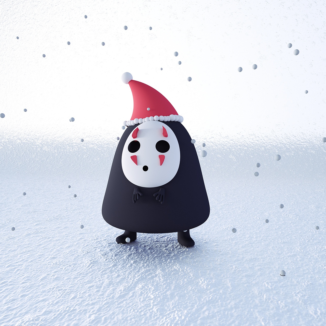 千与千寻无脸男q版3维