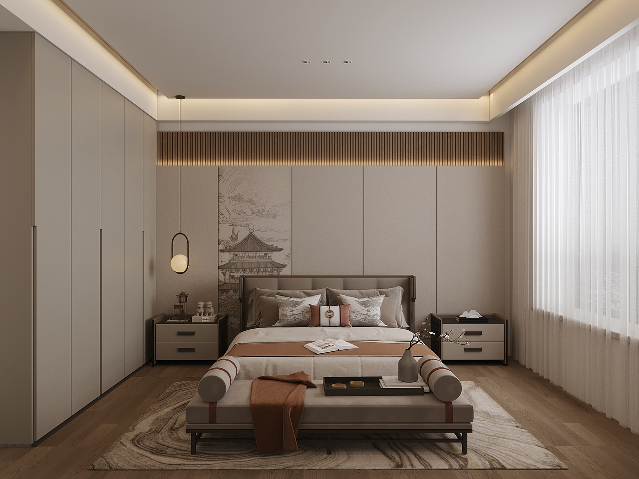 现代新中式室内设计图