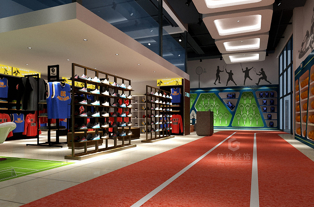 体育用品卖场案例丨成都店面设计丨商铺空间设计