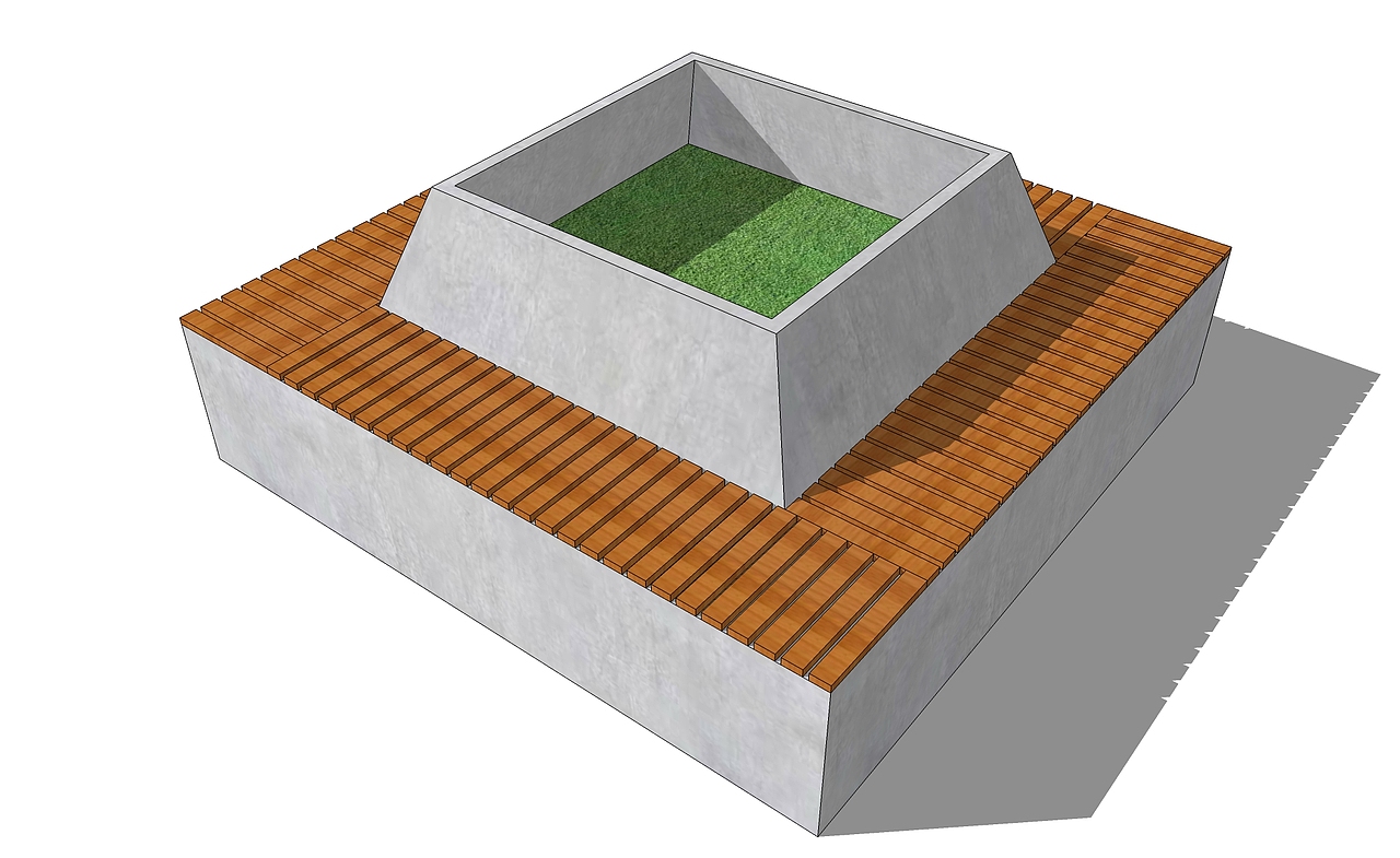 su景观小品 建模