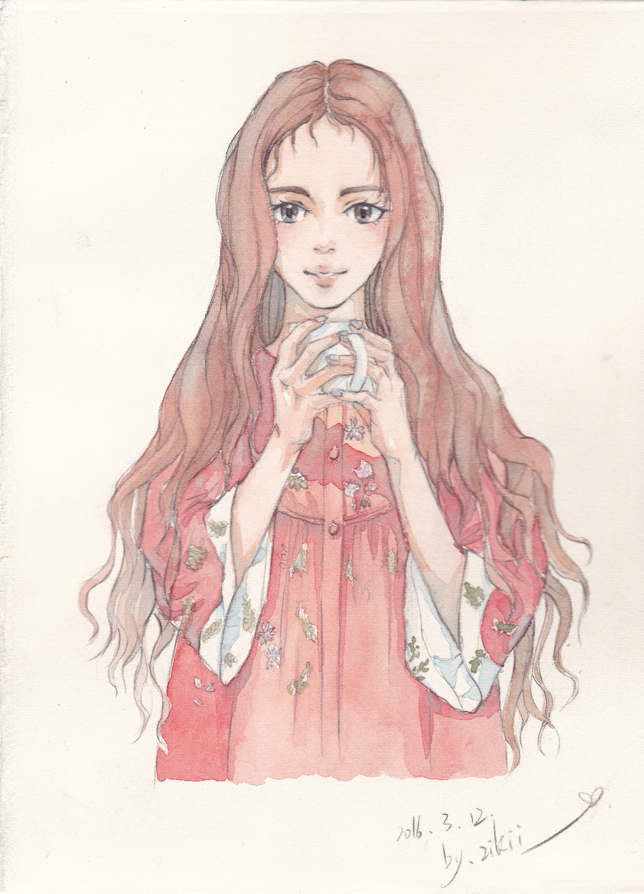 水彩 半写实人物习作