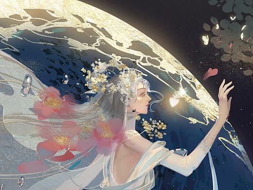 摘花