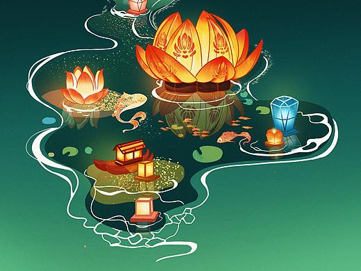 暑止秋来——处暑 插画