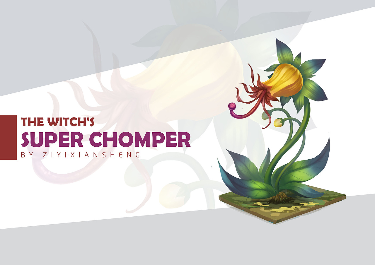 The Witch's Secret Garden and Magical plants（图ZMTgwMDI4NDc2） - 创作习作 - 站酷设计师子易先生的马甲原创素材 - 站酷ZCOOL