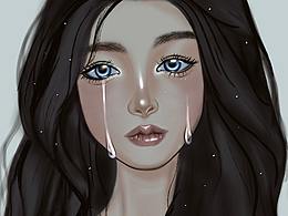 美女落泪