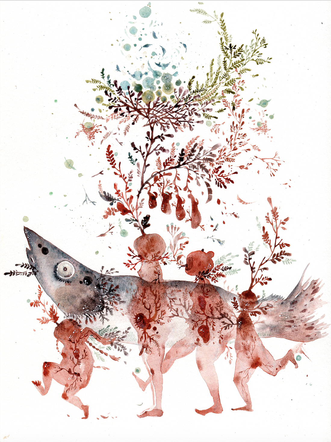 皮诺曹森林（图ZMTM4MDM4MTE2） - 艺术插画 - 站酷设计师AmberMa_Art原创素材 - 站酷ZCOOL