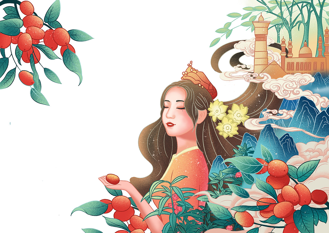 红枣插画