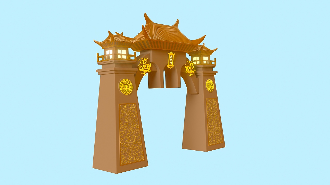 南天门c4d模型