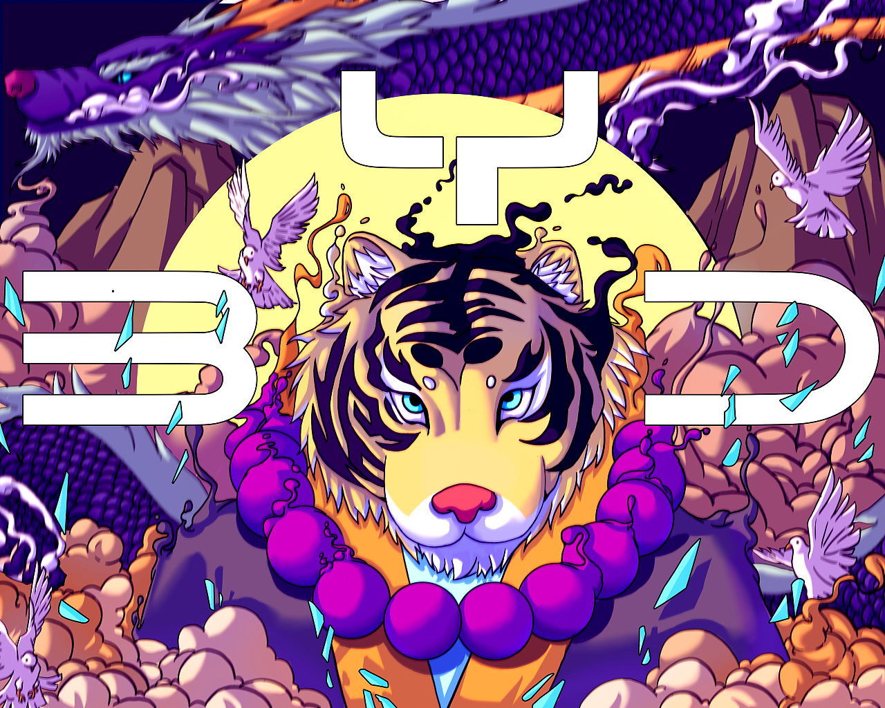 龙行虎步,王者之势|平面|图案|熊伊 - 原创作品 - 站酷 (zcool)