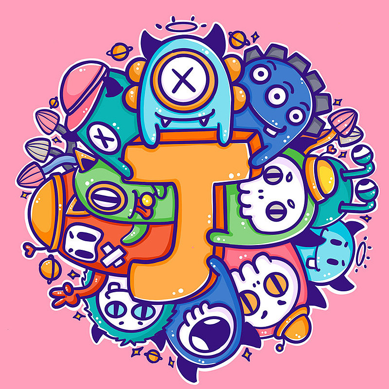字母插画（图ZMjg0NzQ2Nzky） - 创作习作 - 站酷设计师柠檬小妖原创素材 - 站酷ZCOOL