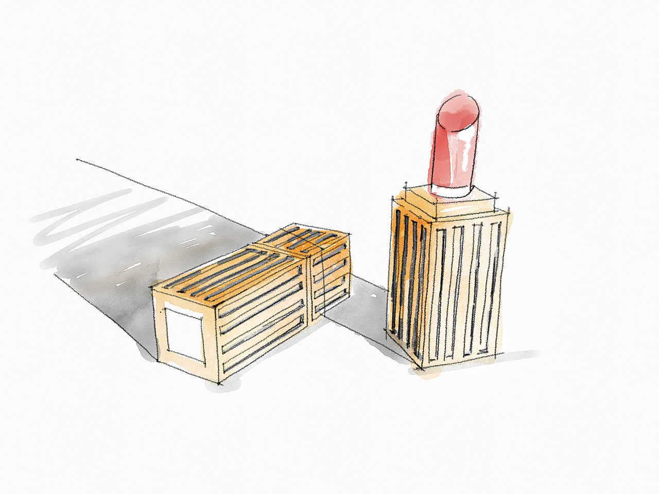 口红产品设计手稿与建模（图ZMTY5NDEyNzQ0） - 生活用品 - 站酷设计师EvaEva大Eva原创素材 - 站酷ZCOOL