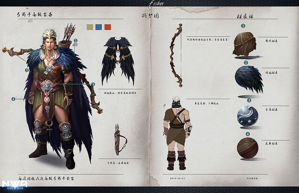 男弓箭手（图ZNzY4NjYzODg=） - 游戏原画 - 站酷设计师Fisker09原创素材 - 站酷ZCOOL