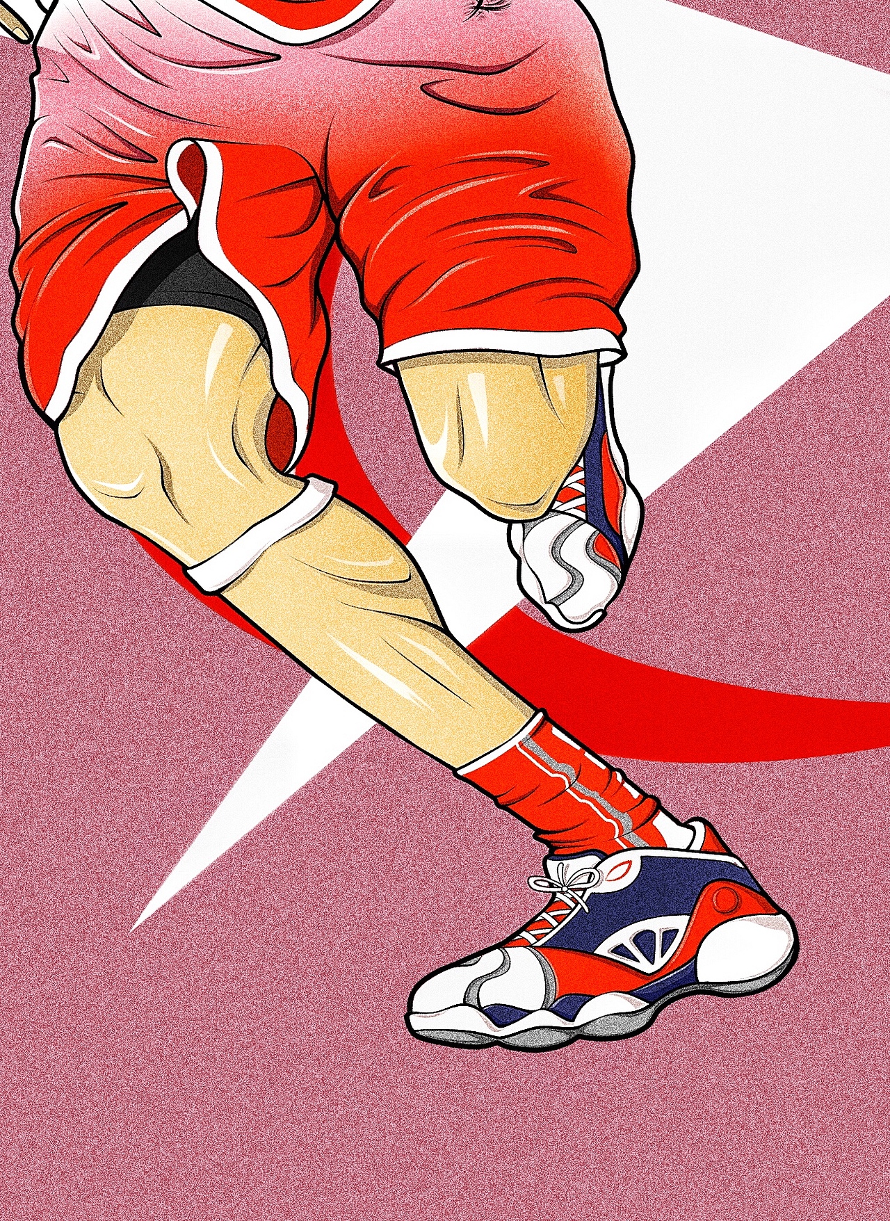 街头篮球主题手绘