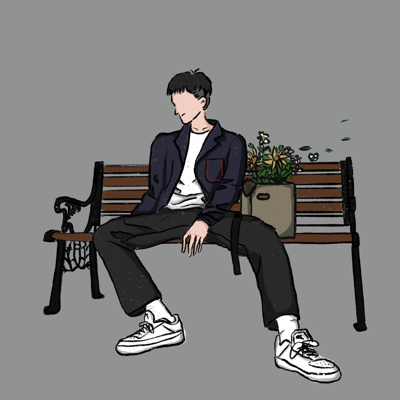 procreate手绘全身照头像